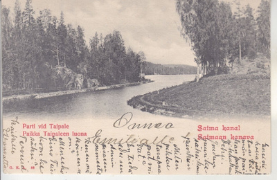 Saimaankanava Taipalke vanha kortti.