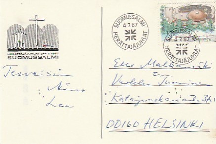 ERIKOISLEIMA , Herättäjäjuhlat, Suomussalmi 4.7.1987