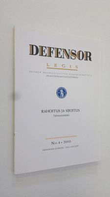 Defensor legis 4/2010 : Suomen asianajajaliiton äänenkann...