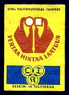 VERTAA HINTAA LAATUUN OTK