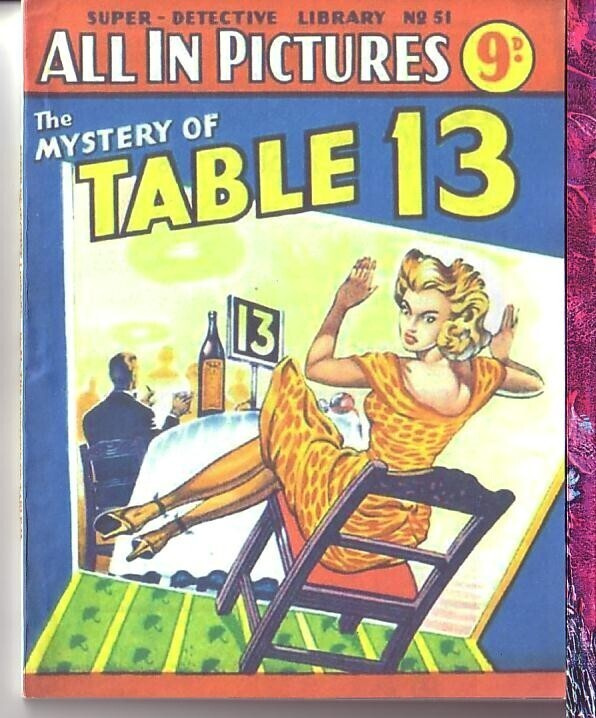 comic b, Super Detective Library #51 The mystery of table 13