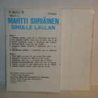 Martti Siiriäinen * Sinulle laulan - pikkukuva 2