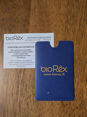 BioRex premium elokuvalippu, 1 kpl, voimassa 19.10.2026 asti