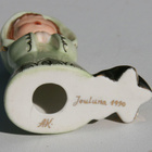 Käsinmaalattu pieni figuriini /kynttilänjalka - pikkukuva 2