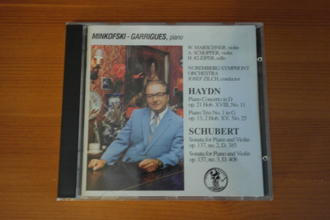 Horst Minkofski-Garrigues:Haydn-Schubert CD.Hyvä!
