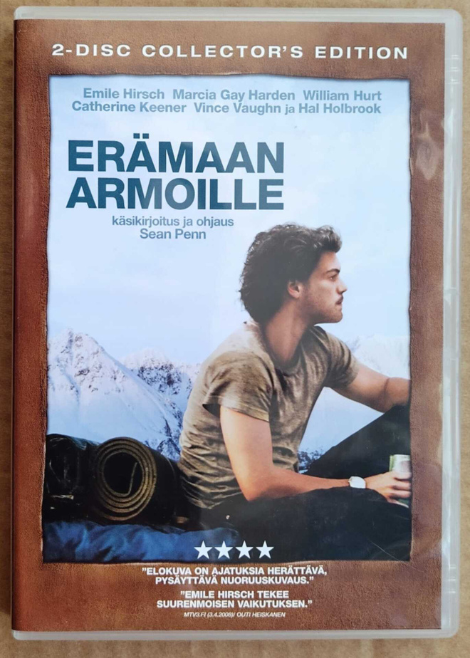 ERÄMAAN ARMOILLE – MINT! Suomi 2-DVD 2007 - Into the Wild