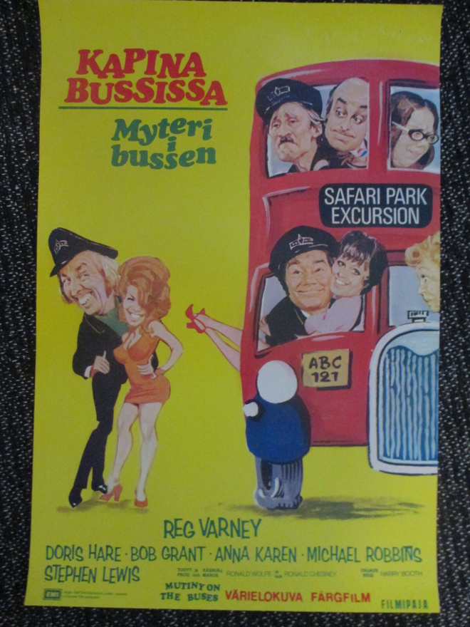 Kapina bussissa (1972) - vanha elokuvajuliste