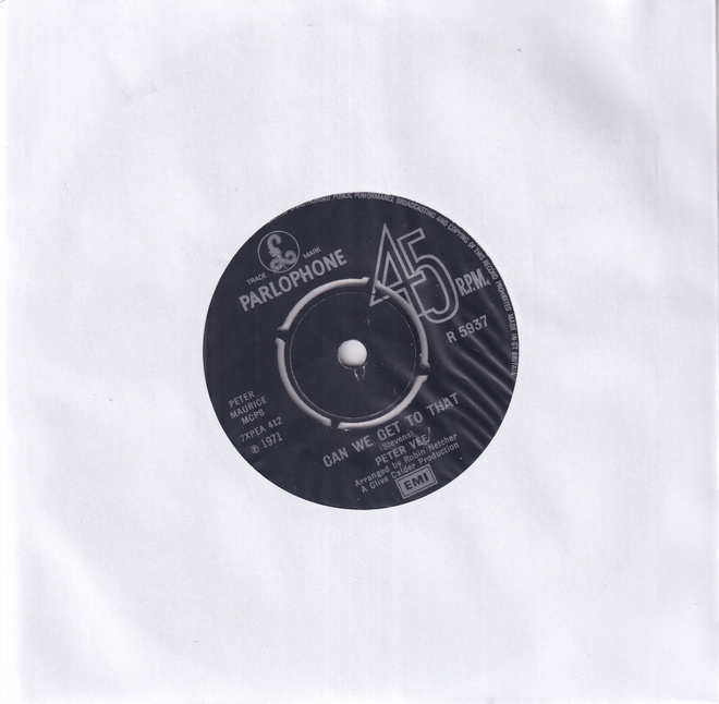 Peter Vee - Can We Get To That (7", Single)