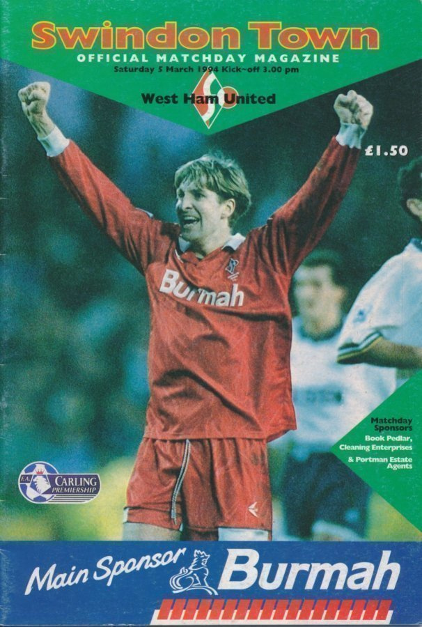 Jalkapallo otteluohjelma Swindon Town - West Ham
