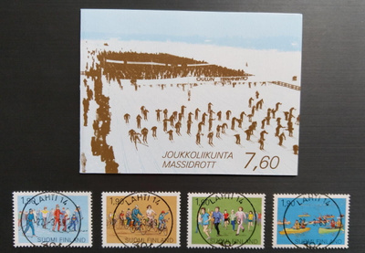 Joukkoliikunta -vihko 1989, postituore ja loistoleimoin