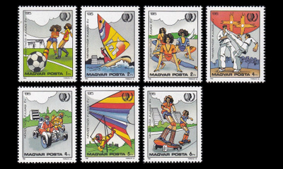 Unkari 3751-7 ** Kansainvälinen nuorisovuosi urheilu (1985)