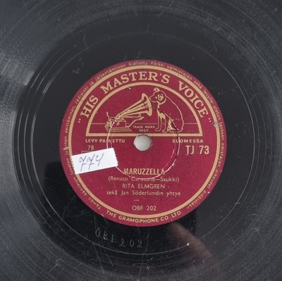 Savikiekko 1955 - Rita Elmgren - His Master's Voice TJ 73