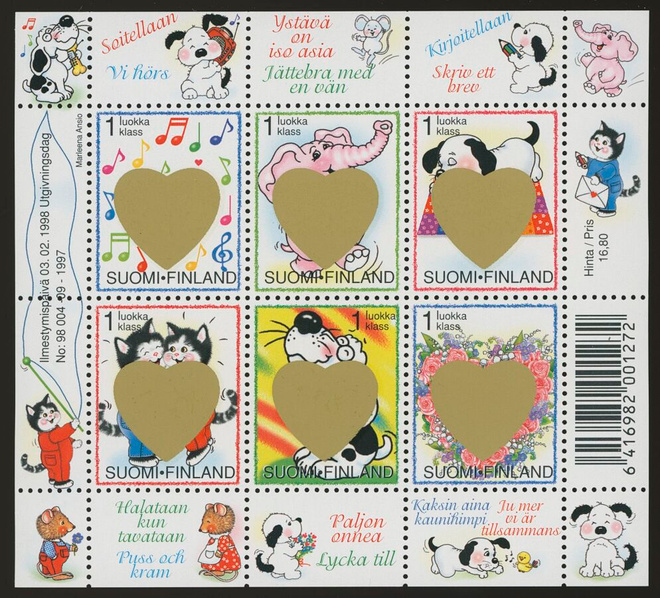 1998, Ystävyydellä, pienoisarkki BL19**