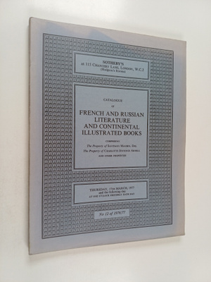 Catalogue of French and Russian Literature and Continenta...