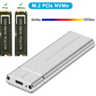 Hopeanvärinen M.2 NVMe SSD -kotelo USB 3.0 / Type C #32256 - pikkukuva 2