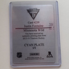 13-14 Titanium Justin Fontaine Printing Plate 1/1 - pikkukuva 2