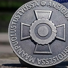 Hopeavärinen Maanpuolustustyöstä. Valmistajan leimalla. Halk - pikkukuva 5