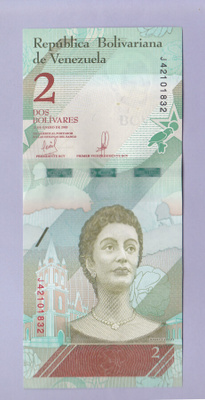 Venezuela 2 Bolivares v.2018 UNC P-101