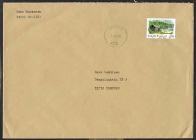 Postilähetys - Yl.m. 2,00 (LAPE 809) Ruovesi 4.10.1990