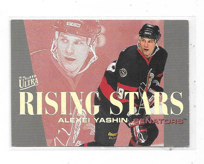 1995-96 Ultra Rising Star #9of10 Alexei Yashin , Ottawa Sens