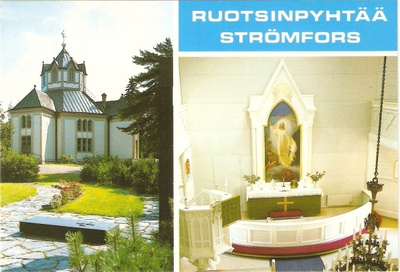 RUOTSINPYHTÄÄ - STRÖMFORS: Kirkko.  Ei kulk.