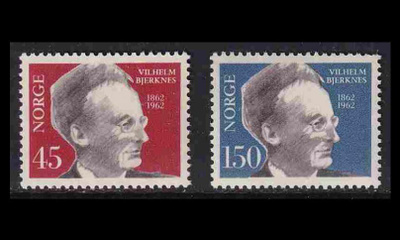 Norja 466-7 ** Vilhelm Bjerknes (1962)