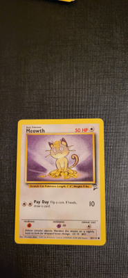 Meowth #80 Base Set 2 common Pokemon CCG card