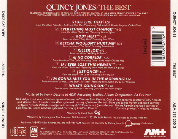QUINCY JONES - THE BEST