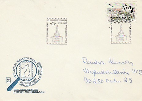 ERIKOISLEIMA , Filatelian Messut, Helsinki 27.2.1983