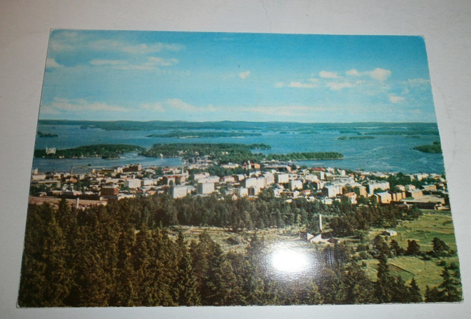Kuopio, näkymä Puijolta, vanh. väripk, ei p.