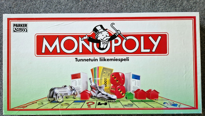 Monopoly tunnetuin liikemiespeli. 1993
