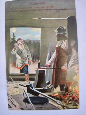 VANHA Postikortti Kalevala 1900-l