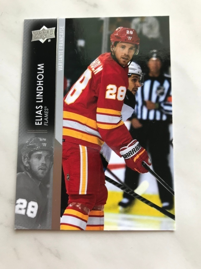 2021-22 Upper Deck French Elias Lindholm #277