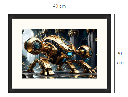 Uusi uniikki Sci-Fi Science Fiction print 30 cm x 40 cm