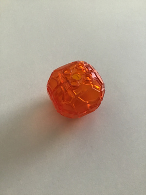 Lego läpinäkyvä oranssi kivi