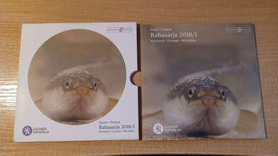Eurorahasarja 2018/1 "Ankerias" 1c-2€ + jetoni UNC
