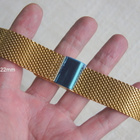 22mm Mesh teräsranneke - kullattu - pikkukuva 4