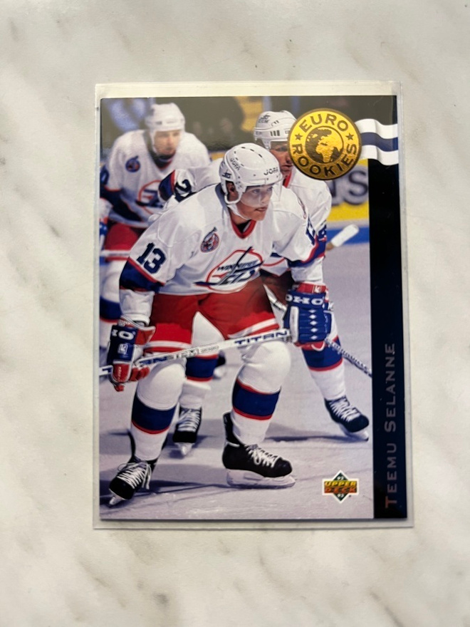 1992-93 Upper Deck Euro Stars ER6 Teemu Selänne
