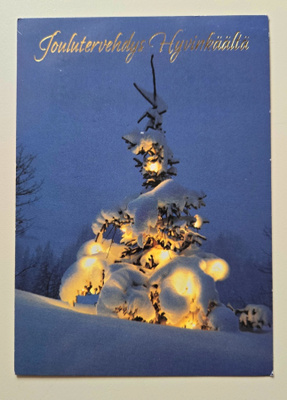 Joulukortti Hyvinkäältä