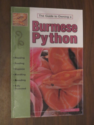 John Coborn: The Guide to Owning a Burmese Python