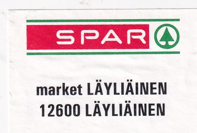 Läyliäinen, Market,  SPAR     5/9