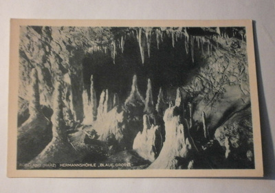 Rübeland, Hermannshöhle, tippukiviluola (Blaue Grotte),ei p.