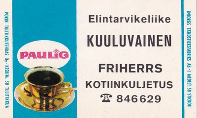 Friherrs, Kuuluvainen ,Paulig b528