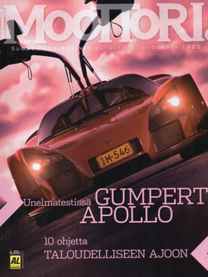 Moottori n:o 11 2007 Gumpert Apollo. BMV 2002 Tii Alpine 197