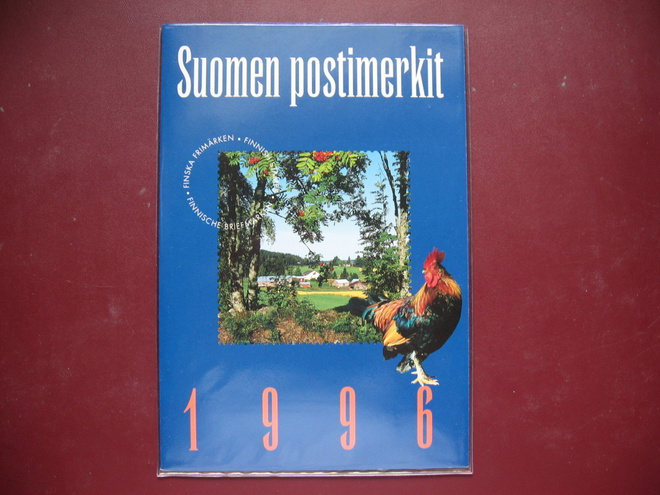 Ilmestymispäivän pyöröleimattu vuosilajitelma 1996.