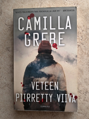 Camilla Grebe: Veteen piirretty viiva, nid.