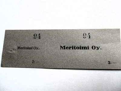 Meritoimi Oy käyttämätön maksulipuke
