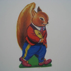 Kiiltokuva Orava puku päällä k 12 cm - pikkukuva 1