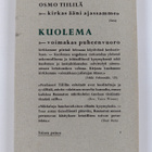 Osmo Tiililä : Kuolema - pikkukuva 2