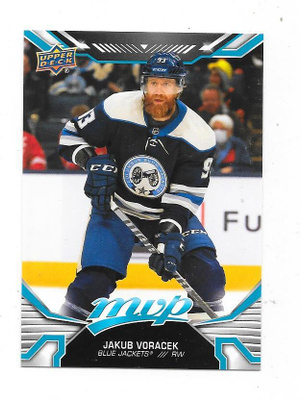 2022-23 Upper Deck MVP #82 JAkub Voracek , Columbus BJ